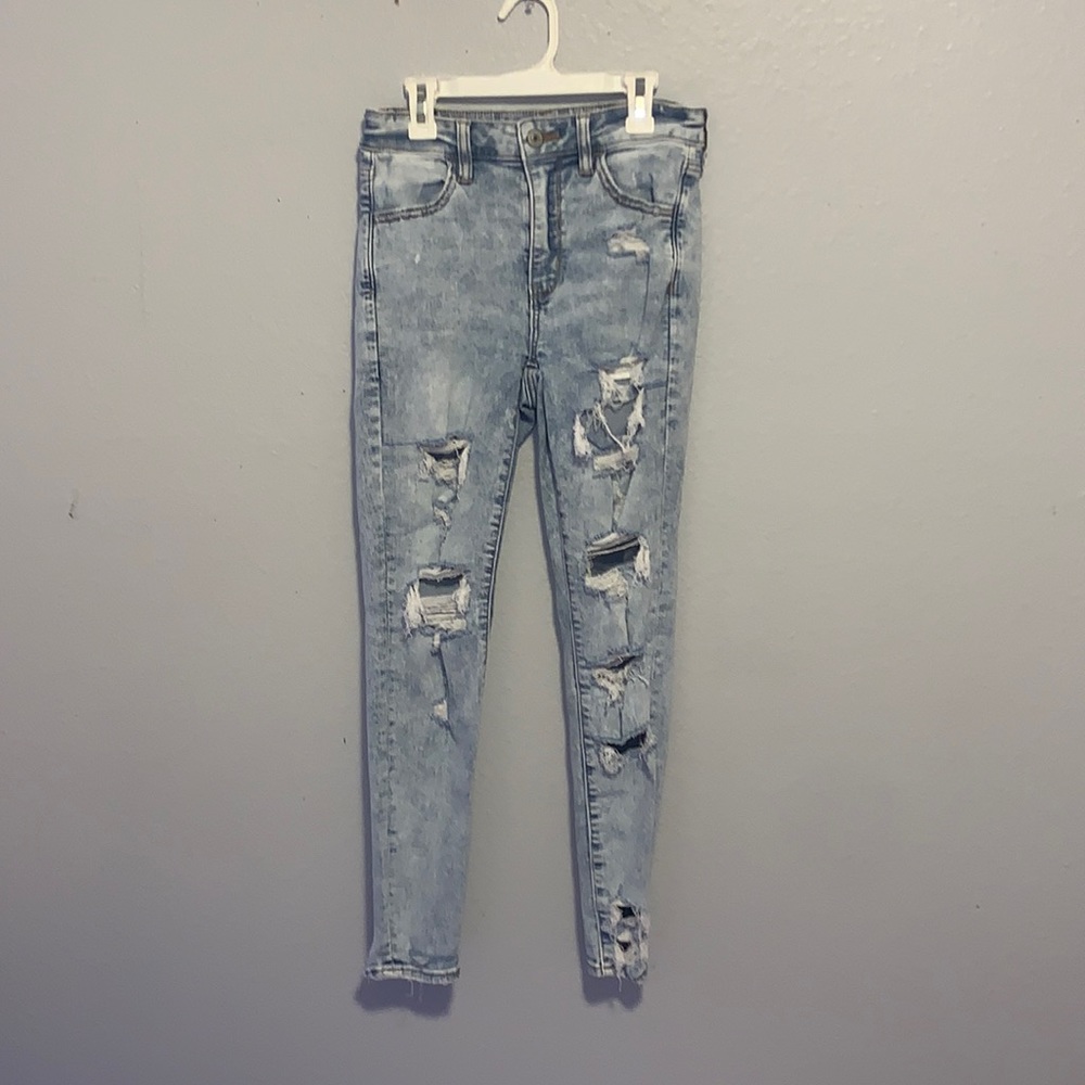 American eagle super hi- rise jeggings